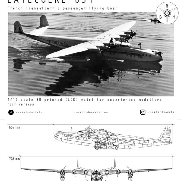 Latecoere 631, scale: 1/72, Full version